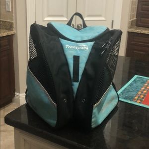 Transpack figure skating backpack.